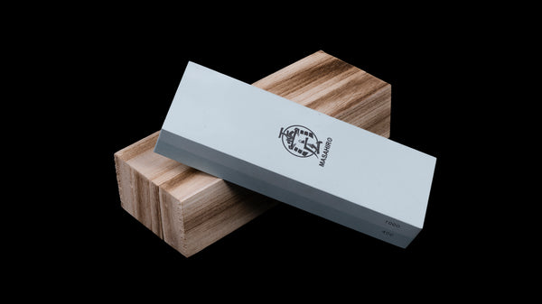 Handmade Sword - Masahiro Double Side Whetstone, Rough #400, Medium #1000,  Swords Blade Sharpening Stone