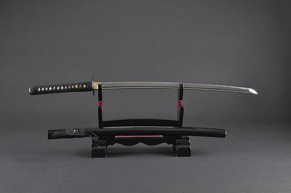  GLW Handmade Sword Vero Acciaio Katana Swrod Forgiatura A Mano  T10 Acciaio E Argilla Temperato Full Tang Blade Samurai Sharp Sword Home  Decor : Sports & Outdoors